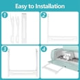 thumbnail image 3 of Cutting Mat Support Holder, Acrylic Extension Tray for 12 X 12 Pad, Clips On Machine Use with Storage Space, Cutting Mat Holder Accessories for Crafting Projects At Home, 3 of 7