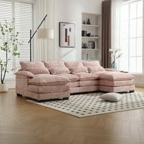 High Quality Chenille Sofa - Solid Wood Frame, Oversized Four-Seater