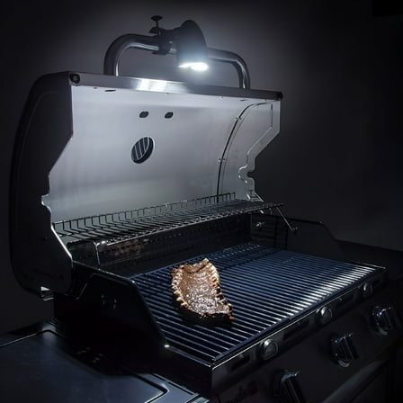 HIBIBUD Barbecue Grill Light - 10 LED & Super Bright Lights 360° Rotation - Portable & Waterproof BBQ Accessory for Gas Charcoal Electric Outdoor Griddle & Smoker