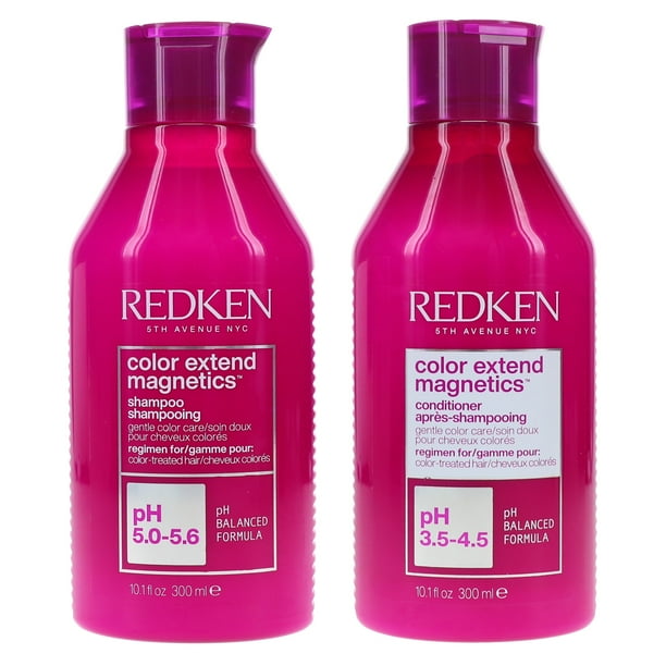 Redken Paquete Combinado de Champú Color Extend Magnetics de 10,1 oz y Acondicionador Color Extend Magnetics de 10,1 oz