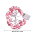 thumbnail image 3 of Two-Tone Heart String Lights,Multicolor LED Fairy Lights with Warm White Diodes,for Festive Party Bedroom Decor and Romantic Ambiance Setting on Valentine's Day Dates,Creating Cozy Atmosphere, 3 of 9