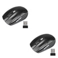 thumbnail image 2 of jesticaly Computer 2.4Ghz Wireless Optical Mouse Quick Speed Low Latency 6 Buttons Plastic Gaming Mice Desktop PC Portable Black 2Set, 2 of 6