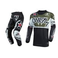 thumbnail image 1 of Oneal Element Warhawk Black/White/Green Motocross Dirt bike Offroad MX Jersey Pants Combo Package Riding Gear Set Jersey, 1 of 6