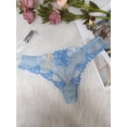 thumbnail image 2 of Tangas con bordado floral, bragas elásticas de malla transparente, lencería y ropa interior sexy para mujer, 2 of 5