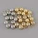 thumbnail image 2 of 10 cuentas espaciadoras para hacer joyas, para hacer pulseras y collares, de 4 mm o 5 mm. 5 mm de diámetro Oro blanco, 2 of 9