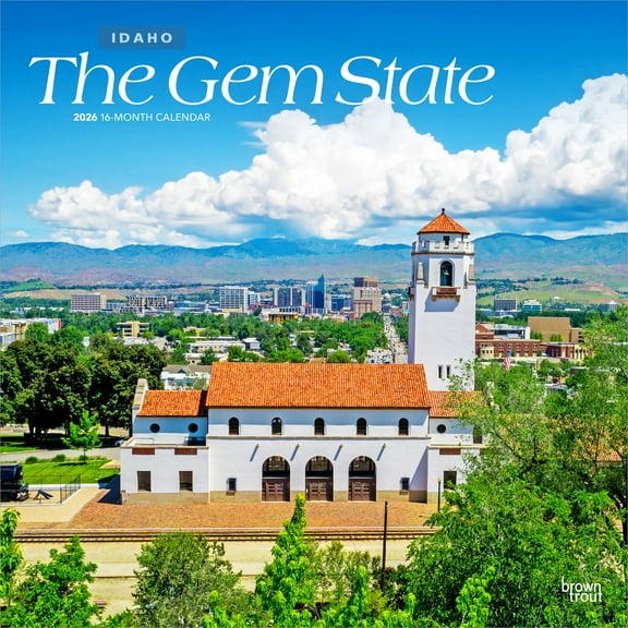 Idaho Places | 2026 12x24" (Hanging) Wall Calendar | Plastic-Free | BrownTrout