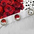 thumbnail image 5 of Homewish Romantic Love Heart Black Out Curtains, Red Rose Floral Curtains Pack of 2 (42x63 Each), Fashion Polkadots Abstract Bedroom Curtains, Curtains and Drapes Bedroom Decor, 5 of 7