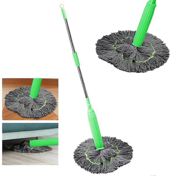 2 in 1 Self-Wringing Dehydrated Mop with Stainless Steel Handle Mops for Floor Cleaning Hardwood Tile 26-27s