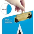 thumbnail image 4 of ZHANZZK Flag of Saint Lucia Clipboard Hardboard Wood Nursing Clip Board and Pull for Standard A4 Letter 13x9 inches, 4 of 5