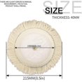 thumbnail image 2 of Wool Buffing Pad For Compound Polishing - 6 Inch/150mm Premium Natural Wool Hook & Loop Attachment Buffing Pads Bonnet, For Car Trucks Rvs Motorcy, 2 of 5