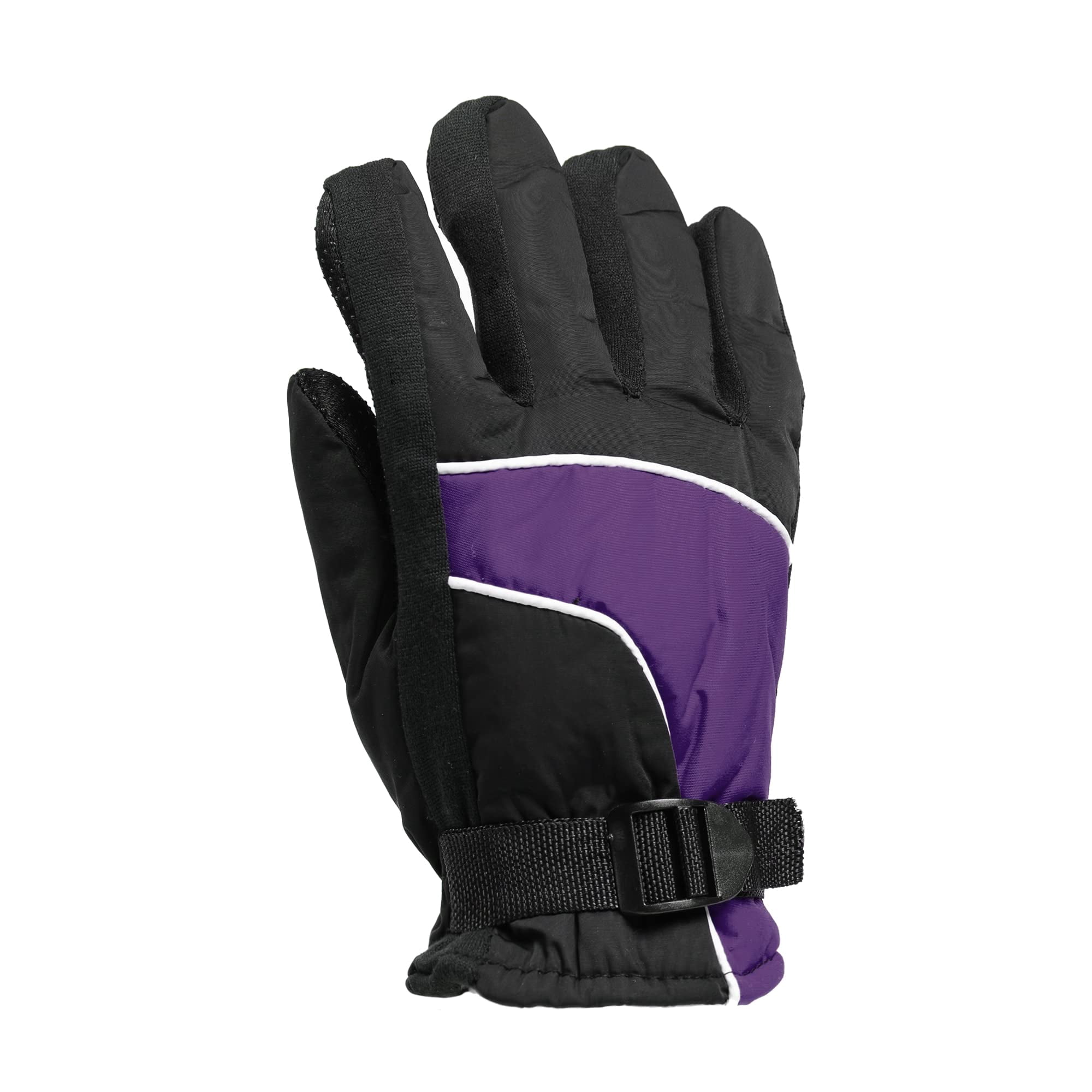 Yacht & Smith Kids Ski Glove, Fleece Lined Water Resistant Bulk Kids Winter Gloves (24 Pack Assorted)