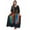 Rasta Print 5, variant on African Print Dashiki Maxi Caftan for Women (Rasta Print 9, Large / X-Large)