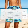 thumbnail image 3 of Uaswgudfs Women's Tropical Print Beach Shorts - Elastic Waist Loose Fit Summer Knee Length Casual Shorts, 3 of 6