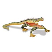Pewter Rain Forest Lizard Trinket Box