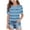 Light Blue, variant on Zpanxa Girls Summer Top Girls Short Sleeve Crew Neck Allover Print Daily School Uniform Blouse Tee Green 14 Years