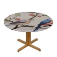 thumbnail image 3 of JEUXUS  Spring Summer Tablecloth , Birds Branch Floral Table Cover for Party Picnic Dinner Decor, 3 of 7
