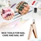 thumbnail image 5 of Cortaúñas para uñas acrílicas, puntas de uñas postizas, cortaúñas de acero inoxidable, herramienta de manicura para salón de manicura en casa 1102, 5 of 5
