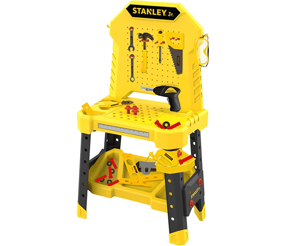 STANLEY Jr. Pretend Play Workbench & Power Drill & Toolset