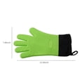 thumbnail image 4 of Guantes para barbacoa Guantes para parrilla resistentes al calor Manoplas para horno aisladas Guantes de silicona impermeables antideslizantes para cocinar, 4 of 8