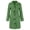 Green, variant on Women's Single Breasted Stand Collar Wool Coat Business Casual Midi Long Winter Pea Coat Yellow XL