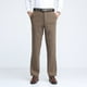 thumbnail image 1 of Pantalones largos de pana de color liso para hombre, con botones, cremallera, rectos, de cintura alta y bolsillos, pantalones largos de poliéster para hombre., 1 of 5