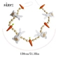 thumbnail image 3 of SSNTSY 4.3ft Easter Bead Banner Easter Garland with Felt Bunny and Carrot Rustic Fireplace Decoration Cute Rabbits Garland for Mantle Fireplace Tree Window Spring Decor Tiered Tray, 3 of 8
