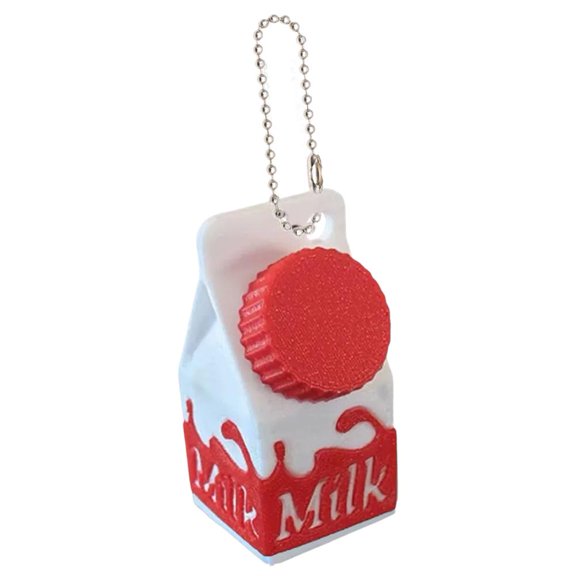 Waterproof Milk Carton Pill Box Keychain Portable Travel Medicine Container