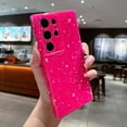 thumbnail image 3 of Compatible with Samsung Galaxy S23 Ultra Case, Cute Glitter Sparkly Bling Phone Cover for Women Girls (Hot Pink), 3 of 7