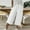 White, variant on Uqiangy Linen Palazzo Trousers Women's Linen Wide Leg Capri Pants Waist Flowy Pants Linen Pants Women Plus Size High Waisted Drawstring Capris Linen Cropped Pants Women Boho Capris For Women L