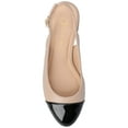 thumbnail image 4 of Journee Womens Sammie Sling Back Cap Toe Block Heel Pumps, Widths Available, 4 of 10