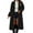 Black, variant on IROINNID Women's Mid-Long Trench coat Coat Solid Color Long Sleeve Loose Warm Coat Cardigan Winter Outerwear, Black