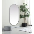 thumbnail image 5 of Elegant Lighting MR2A3060BRS Asha 30" W X 60" H Oval Framed Accent Mirror - Brass, 5 of 7