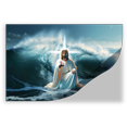 thumbnail image 3 of Lotusprinthandmade Jesus Christian Focus On Me Not The Storm Poster 12" x 18”, Faith-Inspired Wall Art, 3 of 5
