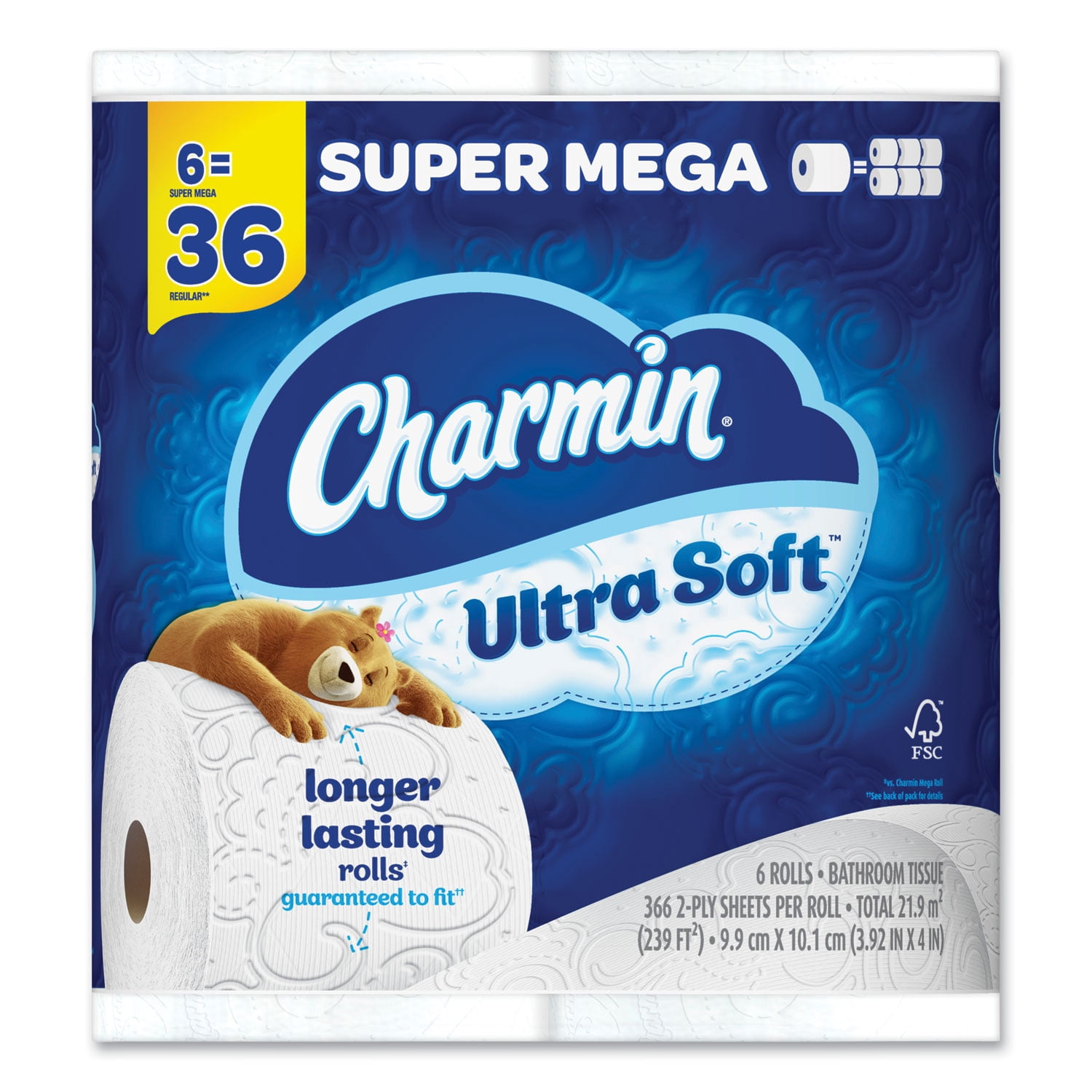 Ultra Soft Bathroom Tissue, Septic-Safe, 2-Ply, White, 336 Sheets/Roll, 18 Rolls/Carton | Bundle of 2 Cartons