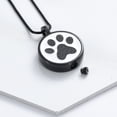 thumbnail image 6 of Round with Paw Print Pet Cremation Jewelry for Ashes Urn Necklace Lockets for Dog Cat Ashes Holder, 6 of 7