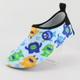 thumbnail image 4 of Povozer Children Kids Water Shoes Breathable Rubber Sole Cartoon Beach Socks Shoes(Sky Blue,6 Toddler), 4 of 6