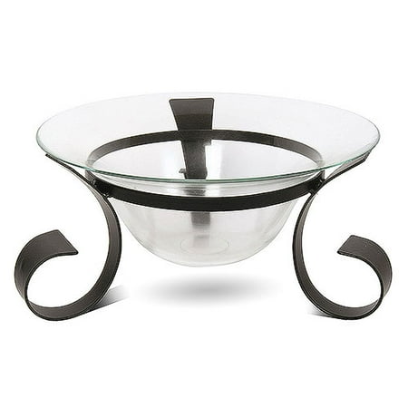 Glass & Iron Pillar Candleholder