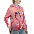 thumbnail image 6 of Cauagu Cool Flamingos Sunglasses Scene for Women's Hooded Sweatshirts Pullover Hoodie for Women Fall Workout Sweat Long Sleeve Preppy Sweatshirts-X-Large, 6 of 7