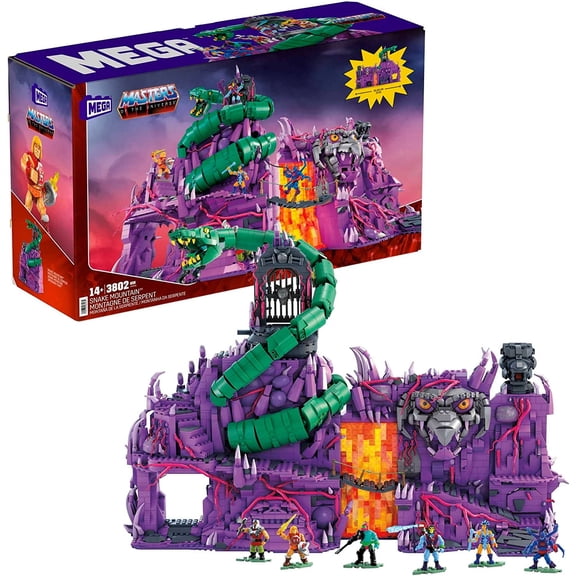 MEGA MOTU Superhero Toy Building Set for Adults, Collectible Masters of the Universe with He-Man, Skeletor and More,