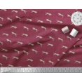 thumbnail image 3 of Soimoi Red Cotton Cambric Fabric Leopard Animal Skin Decor Fabric Printed Yard 42 Inch Wide, 3 of 3
