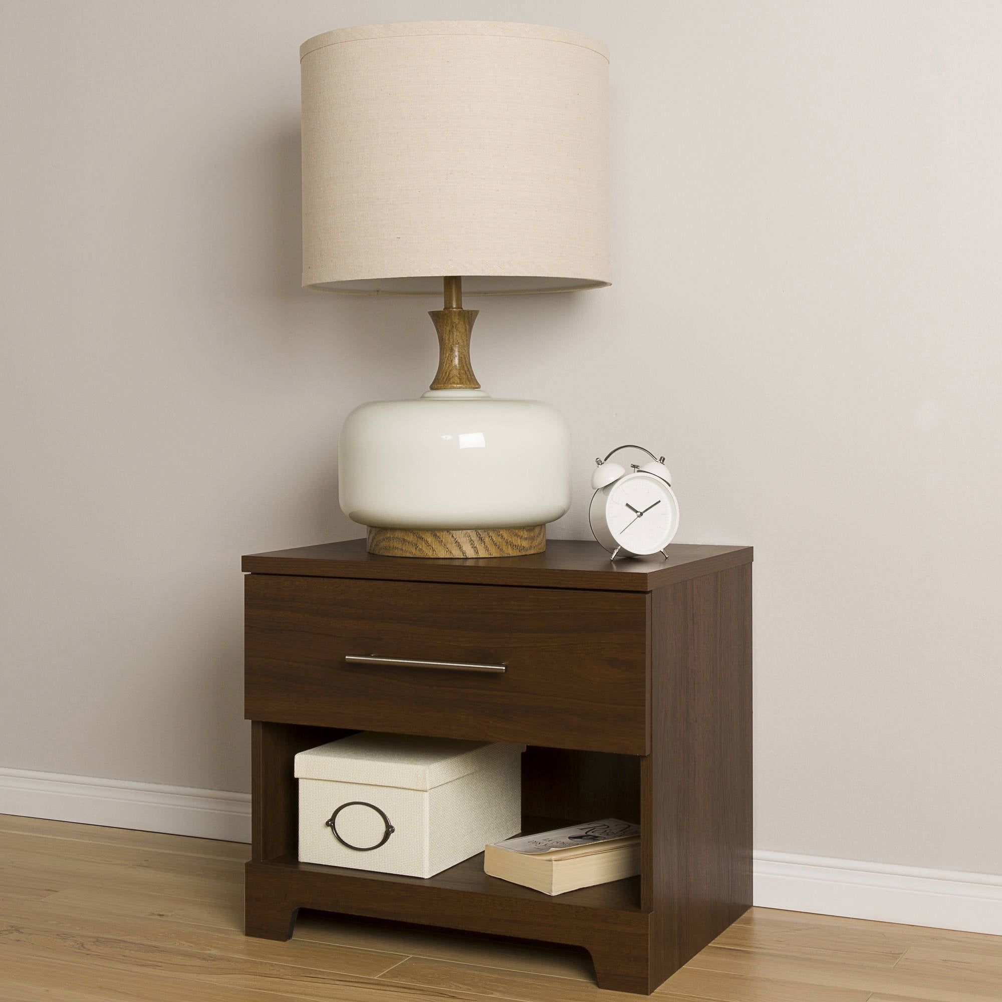 South Shore Primo 1-Drawer Nightstand, Multiple Finishes - Walmart.com