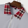 thumbnail image 6 of JIANJIA Polo Shirts For Men Solid Color Lapel Button Short Sleeve Leisure Fashion Pullover Tops Outwear,Gray,XXXL, 6 of 9