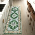 thumbnail image 3 of MeyJey Oriental Indoor Runner Rug for Hallway 2'x6', Non-Slip Machine Washable Vintage Area Rug Floor Carpet for Bedroom Kitchen Dinning/Living/Laundry Room, Green, 3 of 15
