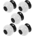 thumbnail image 1 of 5pcs Fashion Round Ceramic Kitchen Cupboard Cabinet Drawer Door Knobs Pull Handles (White) (Mixed Style), 1 of 8