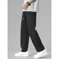 thumbnail image 3 of Spring Summer Men's Sweatpants Korean Fashion Drawstring Waist Casual Track Pants Male Sportswear Loose Straight Draped Trousers, 3 of 6