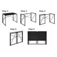 thumbnail image 5 of Convenience Concepts Bureau Pliant Xtra avec Station de Charge, Blanc/blanc, 5 of 5