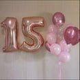 thumbnail image 2 of 40 Inch Big Rose Gold Number 5 Helium Balloon 15 25 35 45 50 Years old Birthday Anniversary Party Supplies Foil Number Balloons Supplies Decorations for Women Men (Rose Gold 5), 2 of 13