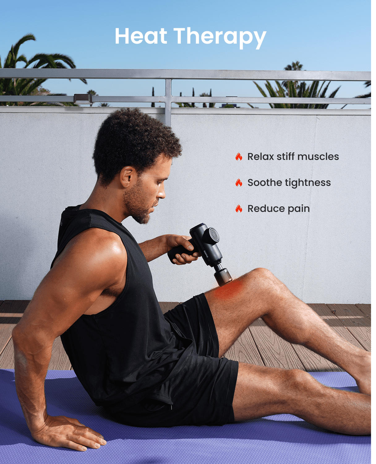 RENPHO Massage Gun with Heat and Cold, Gifts for Women Men Mom Dad, [2026 Upgraded] Deep Tissue Handheld Neck Massager, Massage Gift for Men Women
