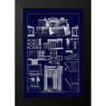 thumbnail image 2 of Buhlmann, J. 11x14 Black Modern Framed Museum Art Print Titled - The Propylaea of the Acropolis at Athens (Blueprint), 2 of 5
