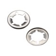 thumbnail image 1 of Unique Bargains Starlock Washers M16 x 28 Internal Tooth Push On Locking Washers Clips Fasteners Assortment Kit Silver Tone 50 pcs, 1 of 3